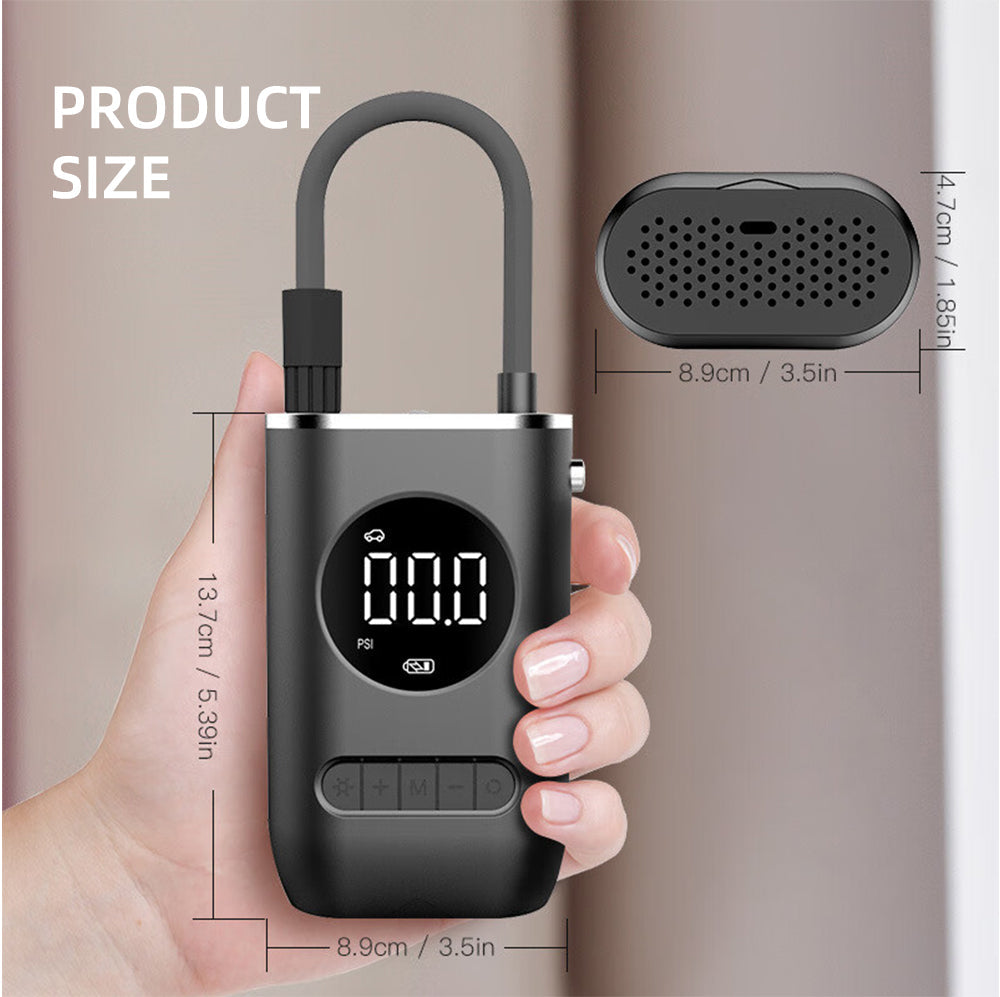 Mini pompe à air électrique portable S62, gonflage rapide, arrêt automatique