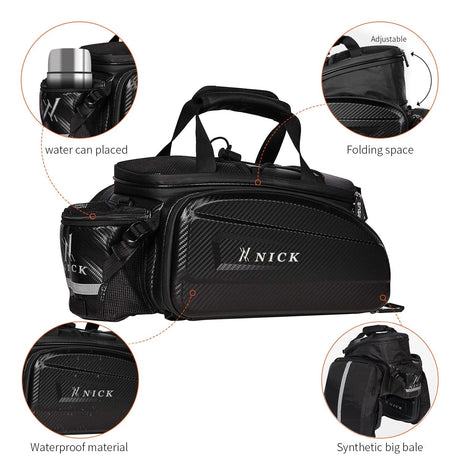 Sacoche de porte-bagages pour vélo NICK 17-35 litres